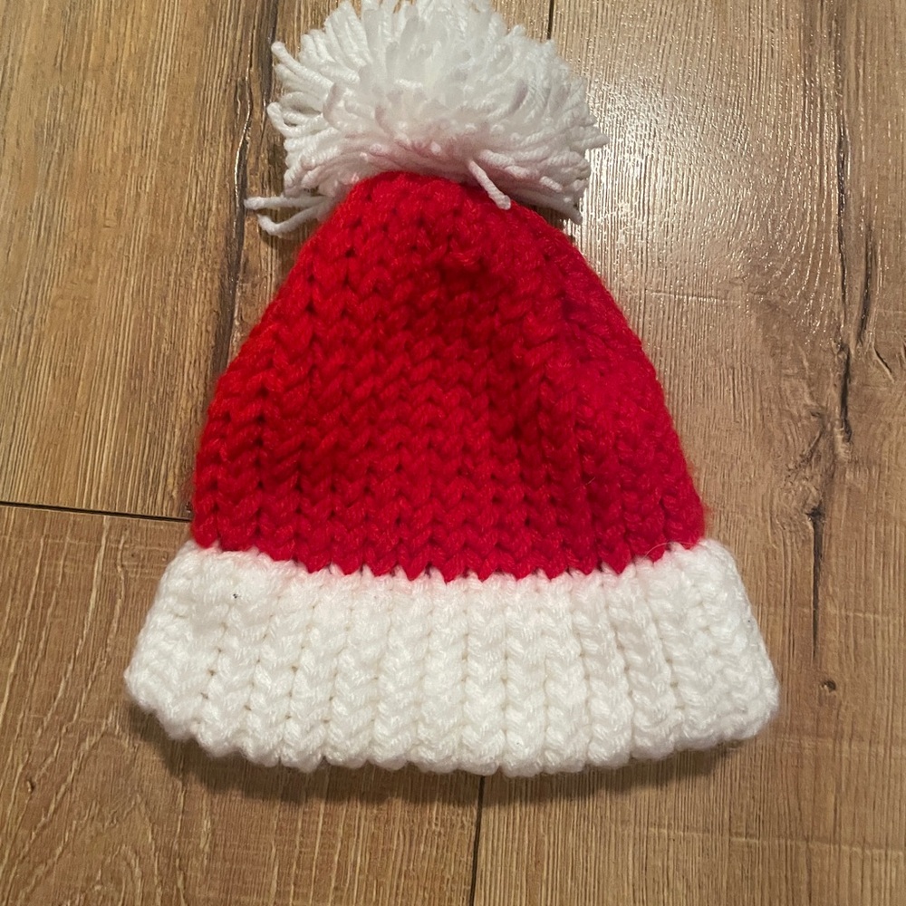 Handmade baby Santa hat
